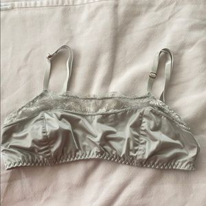 Urban Outfitters Silky Bralette in Seafoam